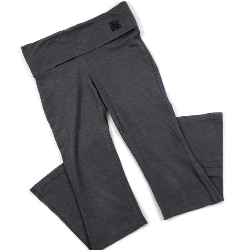 Billabong Fold Down Waist Wide Leg Yoga Pants